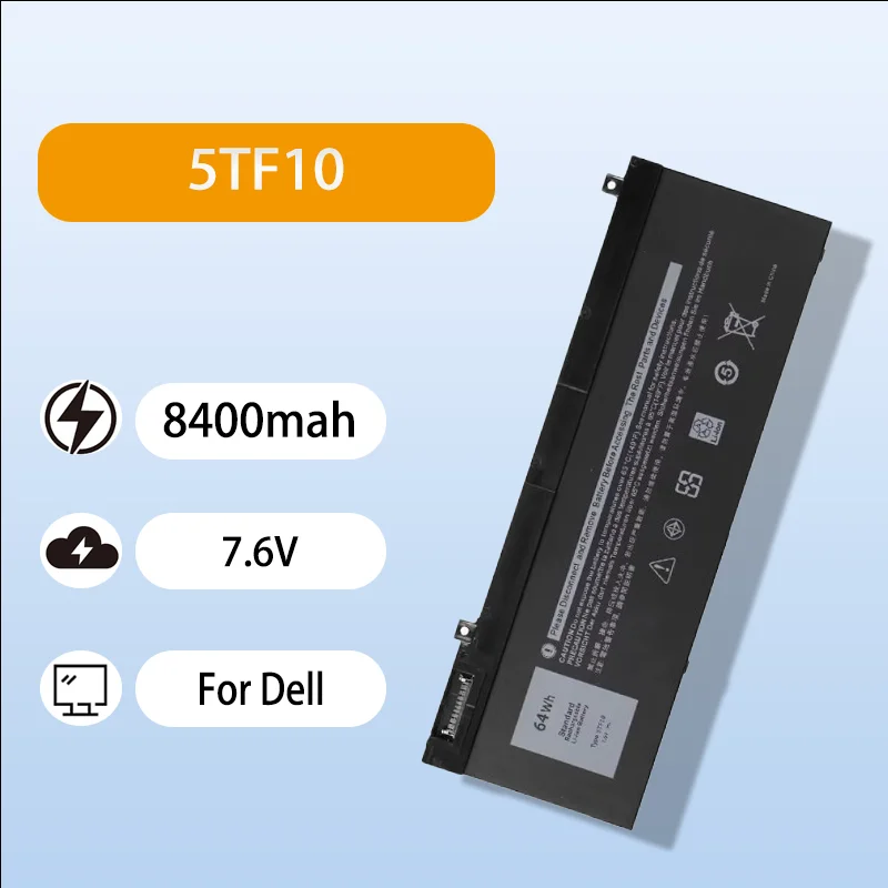 

High Quality NYFJH Notebook Battery For Dell Precision 7530 7540 7730 7740 7330 5TF10 7.6V 8400mAh Long Lasting Battery