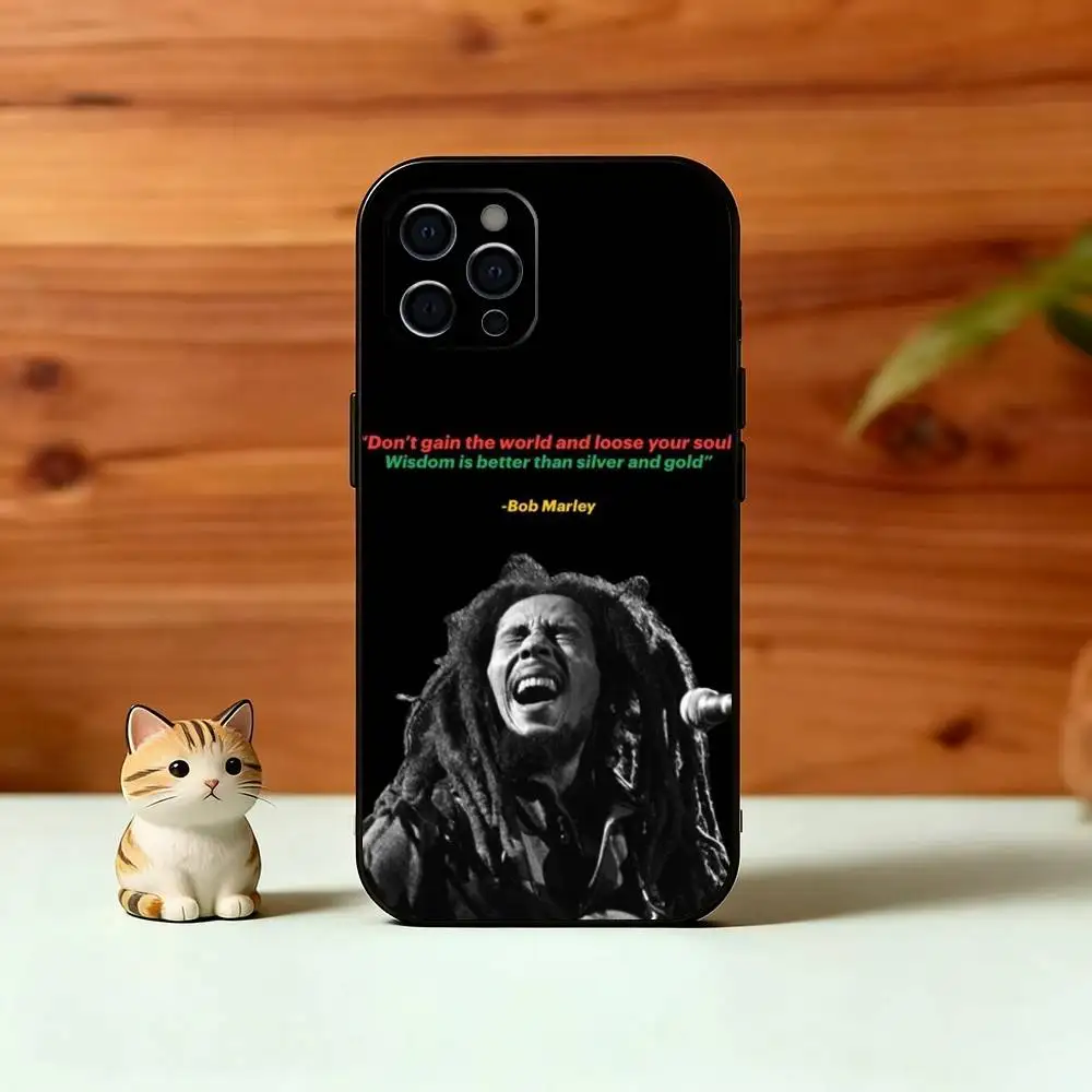 Singer B-Bob M-Marley Phone Case Silicone Soft For IPhone 17 16 15 14 13 12 11 X XR Plus Pro Max Plus