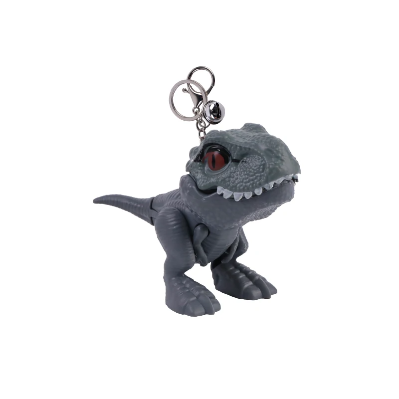 LLavero de dinosaurio de dedo de Anime para niños, figuras de acción, juguetes Fidget de mano para morder, favores de fiesta de cumpleaños, regalos de navidad