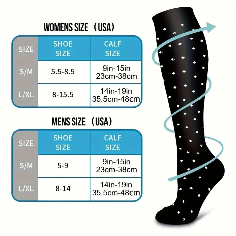 6 Pairs Men Female Compression Socks Men Nurse Compression Socks Sport Ladies Lady Women Running