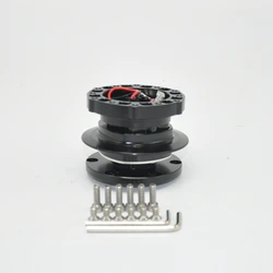 Adaptateur de moyeu de volant anti-tremblement, Snap Off, dégagement rapide, bodikit, universel, noir, nouveau