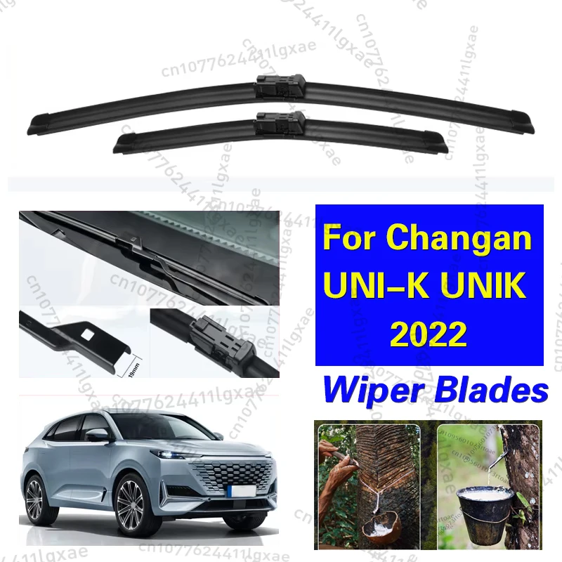 

For Changan UNI-K UNIK 2022 1generation Front Wiper Blade Brushes Windshield Windscreen Window Cutter Cleaning Car Accessories