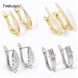 DIY Shvenzy Earwire Hoop Earring Hooks Accessories For 18K Gold Plated Brass Fashion Handmade Earrings Making Supplies Findings
