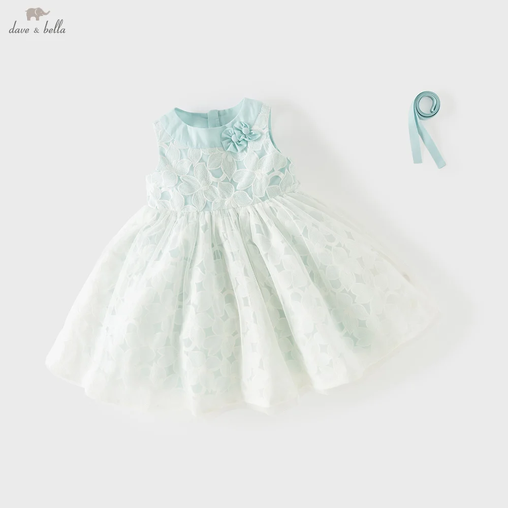 

Dave Bella Girls Princess Dress Baby Mesh Dress Elegant Children Summer Clothing Charm Sweet Party Birthday Sleeveless DB2261329