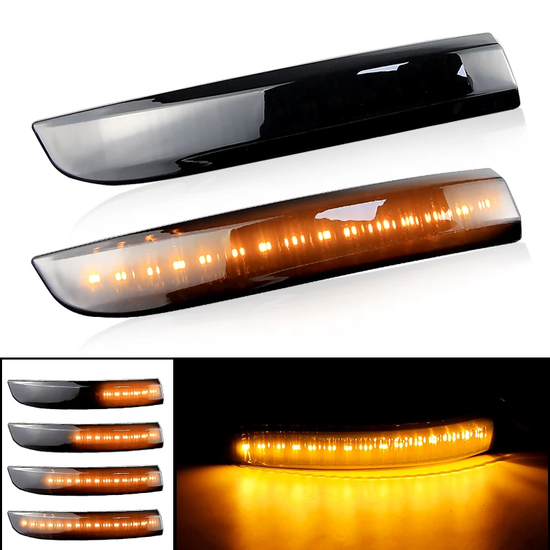 

2× LED Side Rearview Mirror Marker Lights for Ford Kuga/Escape/EcoSport/C-Max/Focus 3 MK3 Car Signal Blinker Lamp Indicator 12V