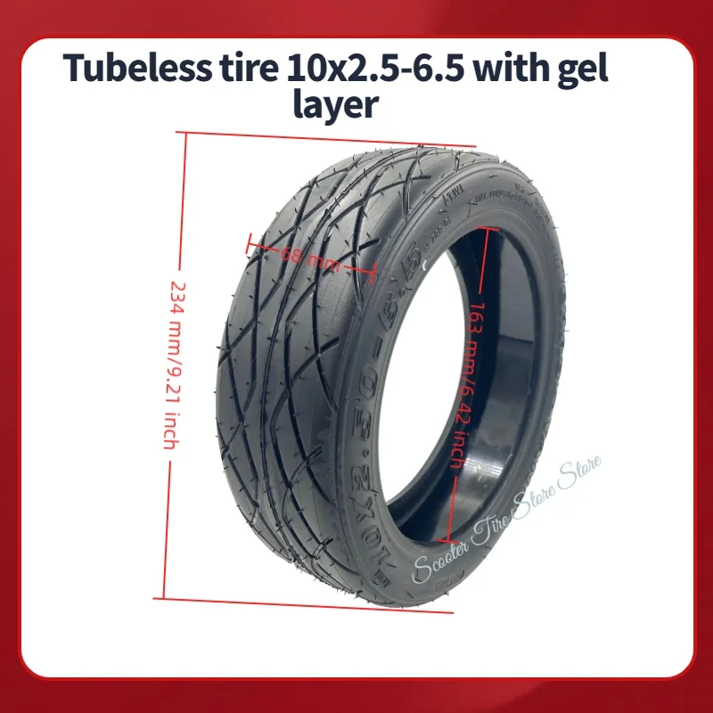 CHAOYANG Tubeless Reifen 10x2,5-6,5 Gel geschichtete E-Scooter-Reifen für Elektroroller