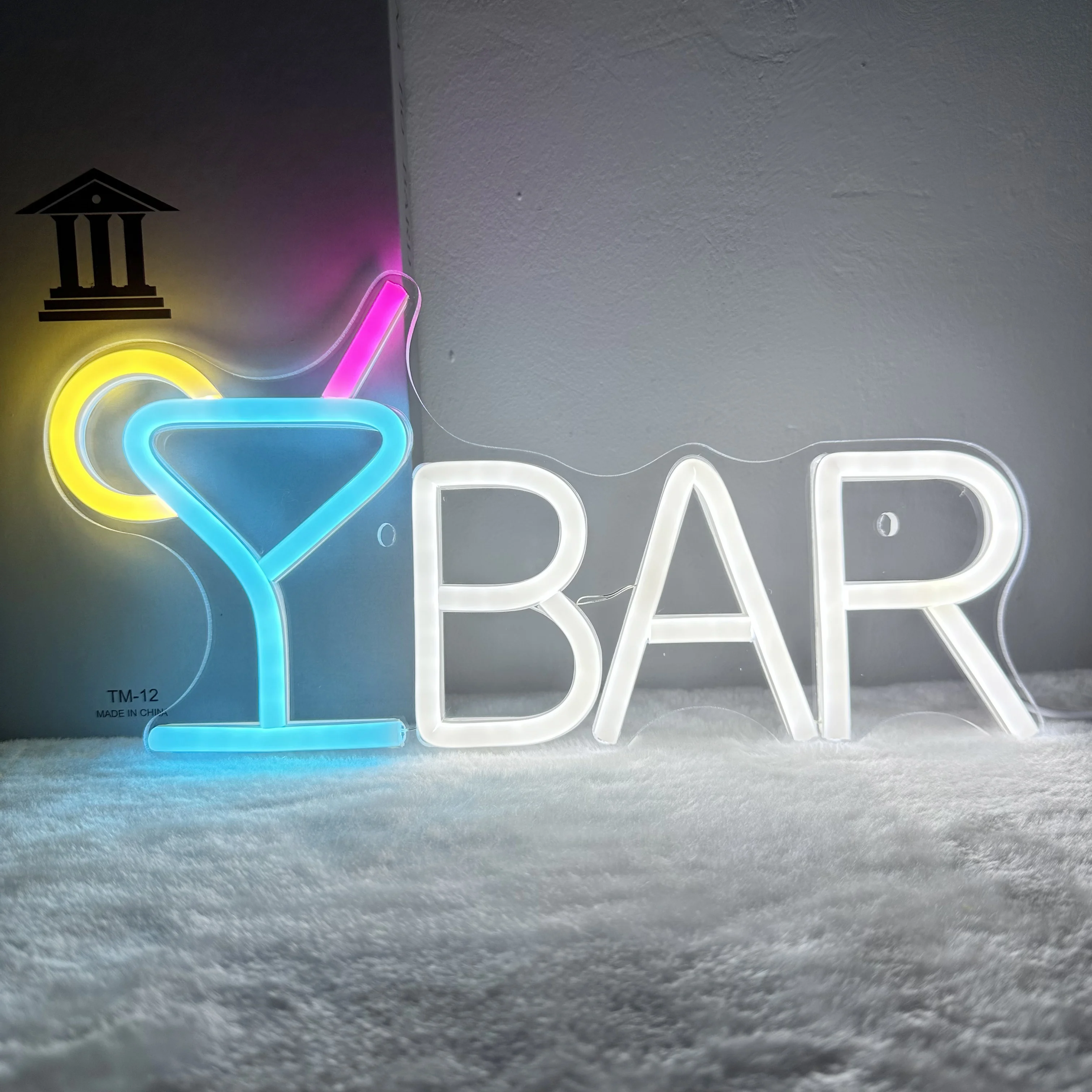 Bar Neon Sign for Home Bar Signs Wall Decor Led Neon Bar Sign for Room Decor Wall Art