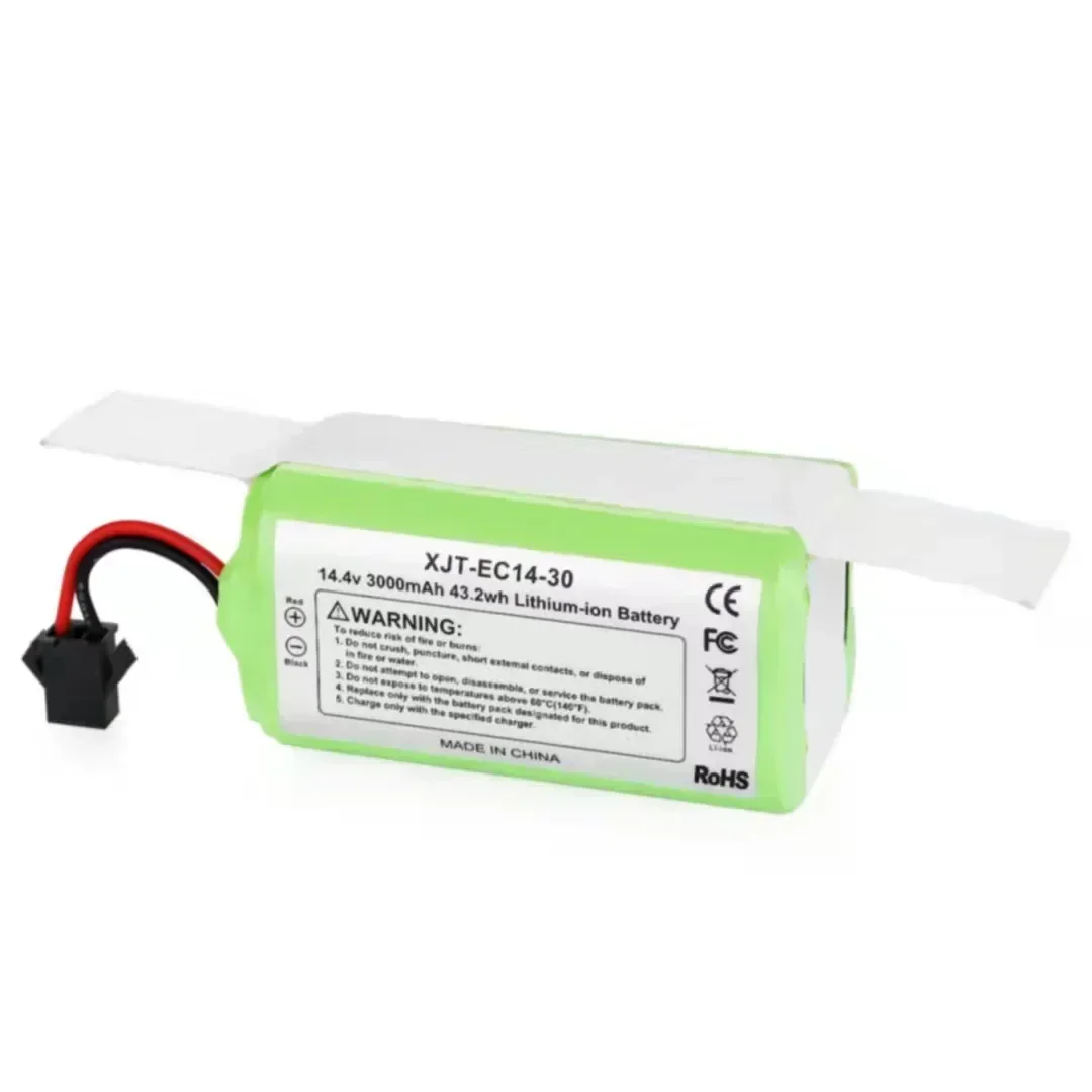 Batterie ion Eddie pour Conga Excellence, Ecovacs, Deebot, N79S, N79, Chr622, Fy Robovac, 11, 11S, 12, 35C, X500, 14.4V, 2600mAh, 990