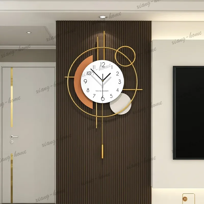 Best Sellers Modern Luxury Silent Pendulum Wall Clock Elegant Creative Home Decor For Living Dining Room Wall Mounted