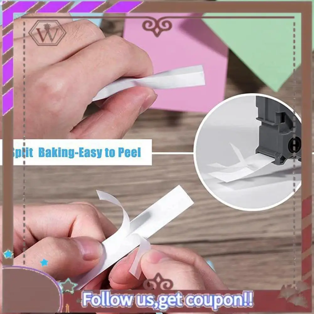 ABBG-6 Pcs 12Mm 0.47 White Tape Black Ribbon On White Background Printer Label Tape Compatible With Brother Ribbon Tz231