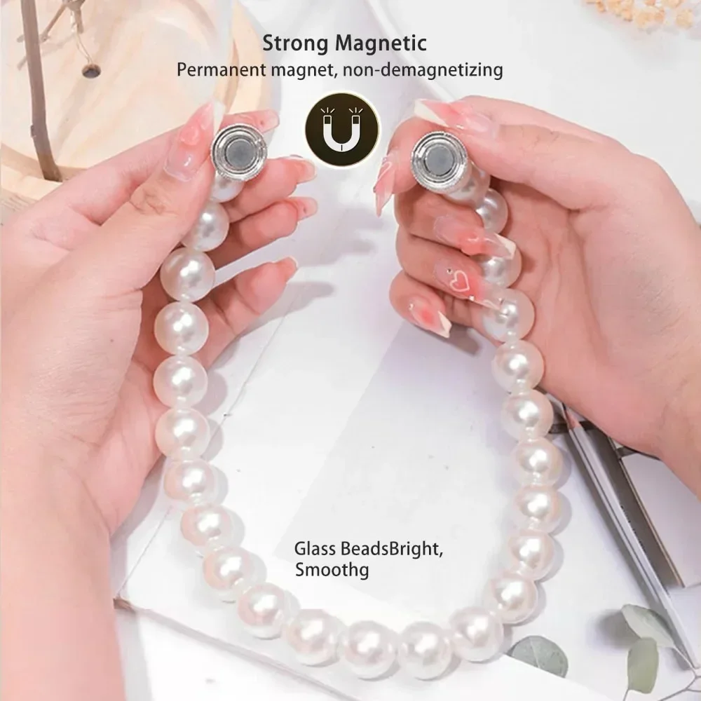 حزمة من مشبكين مغناطيسيين للستائر، بسيط وأنيق، طراز حديث، مناسبة لمعظم الستائر.