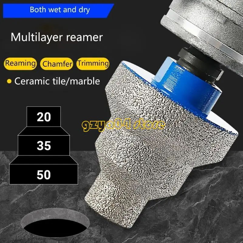 K3KD Step Drill Bit Beveling Chamfer for Tile Marble Glass Granite Ceramic Drilling