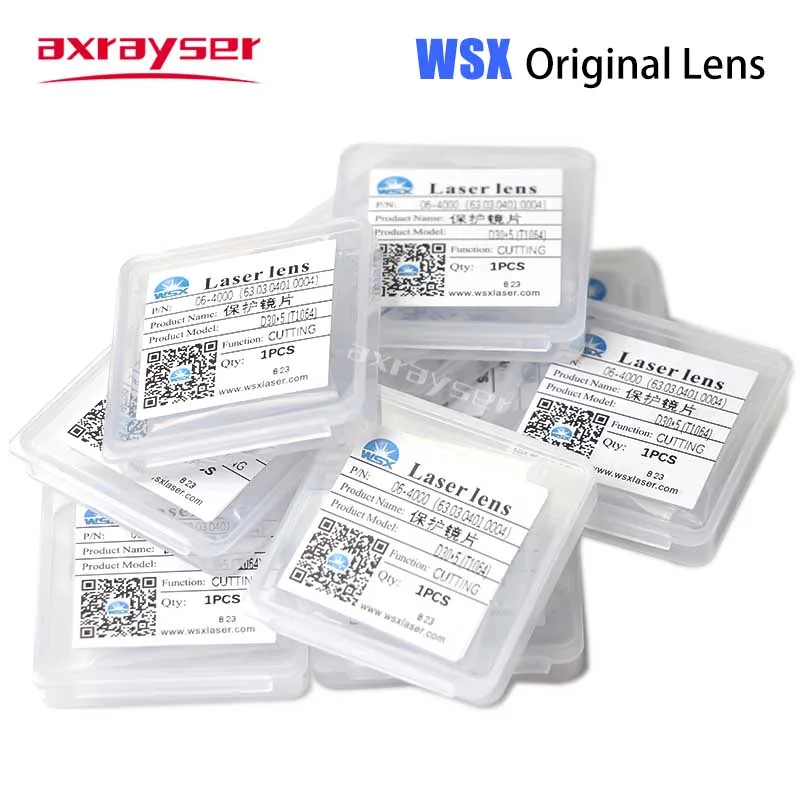 Cabeça de Corte da Fibra Wsx Lente Original Lente Ótica Fundida do Silicone Janelas Protetoras Kc13 Kc13 Kc15 Jgs1 30×5 4kw 1064nm