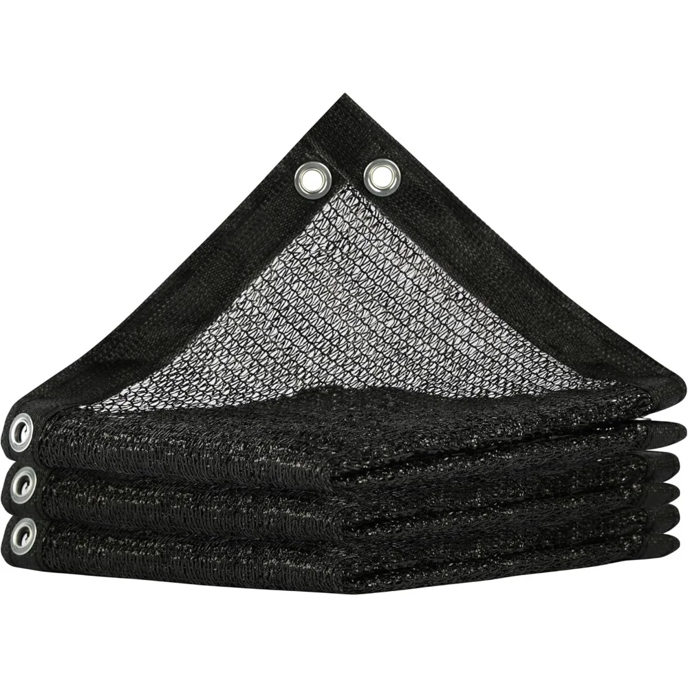 

50% Shade Cloth for Plant, Black 19FT x 38FT Custom Size Outdoor Shade Tarp, Shade Cover with Upgrade Grommets and Zip Ties