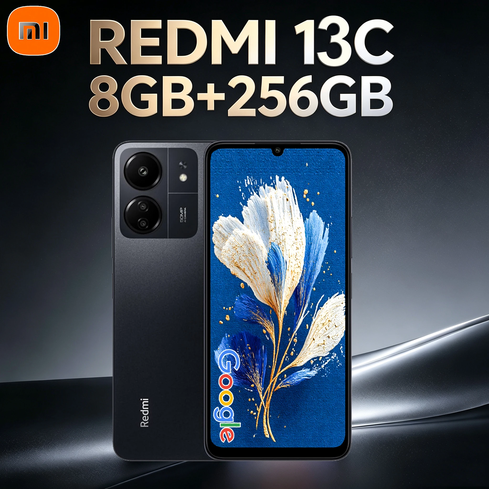 Redmi 13C fashion smart phone 8GB+256GB RAM/5000mah long battery life/facial recognition to unlock the phone