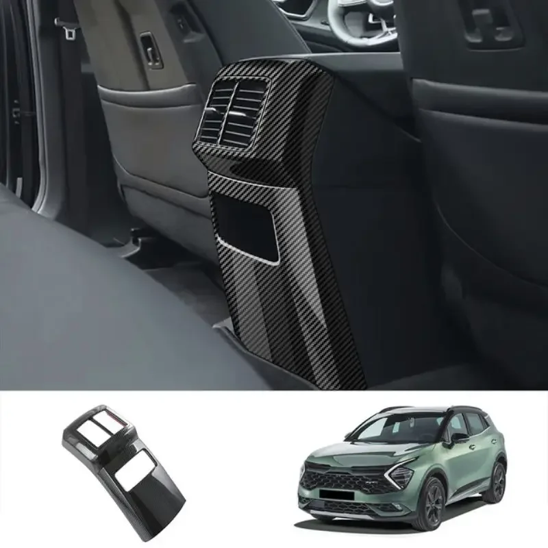 

3D For Kia Sportage Nq5 2022 2023 Abs Inner Seat Center Rear Air Conditioner Outlet Ac Vent Cover Back An-ti Kick Board Decorate