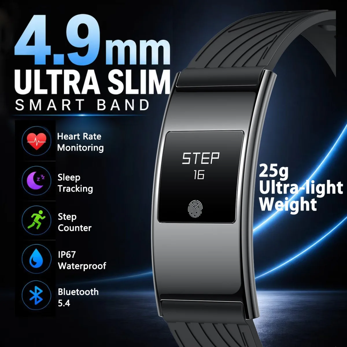 4.9mm Ultra-Slim 2026 NEW Smart Watch Men and Women Ultra-light 25g Blood Oxygen Sleep Monitoring Body Electricity Smartwatch
