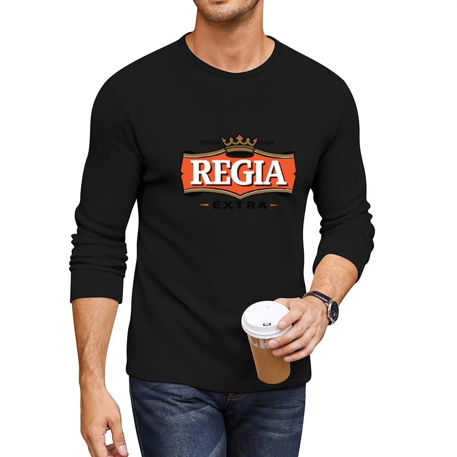 Cerveza Regia - El Salvador Beer Long T-Shirt vintage clothes cute clothes Anime t-shirt t shirt for men