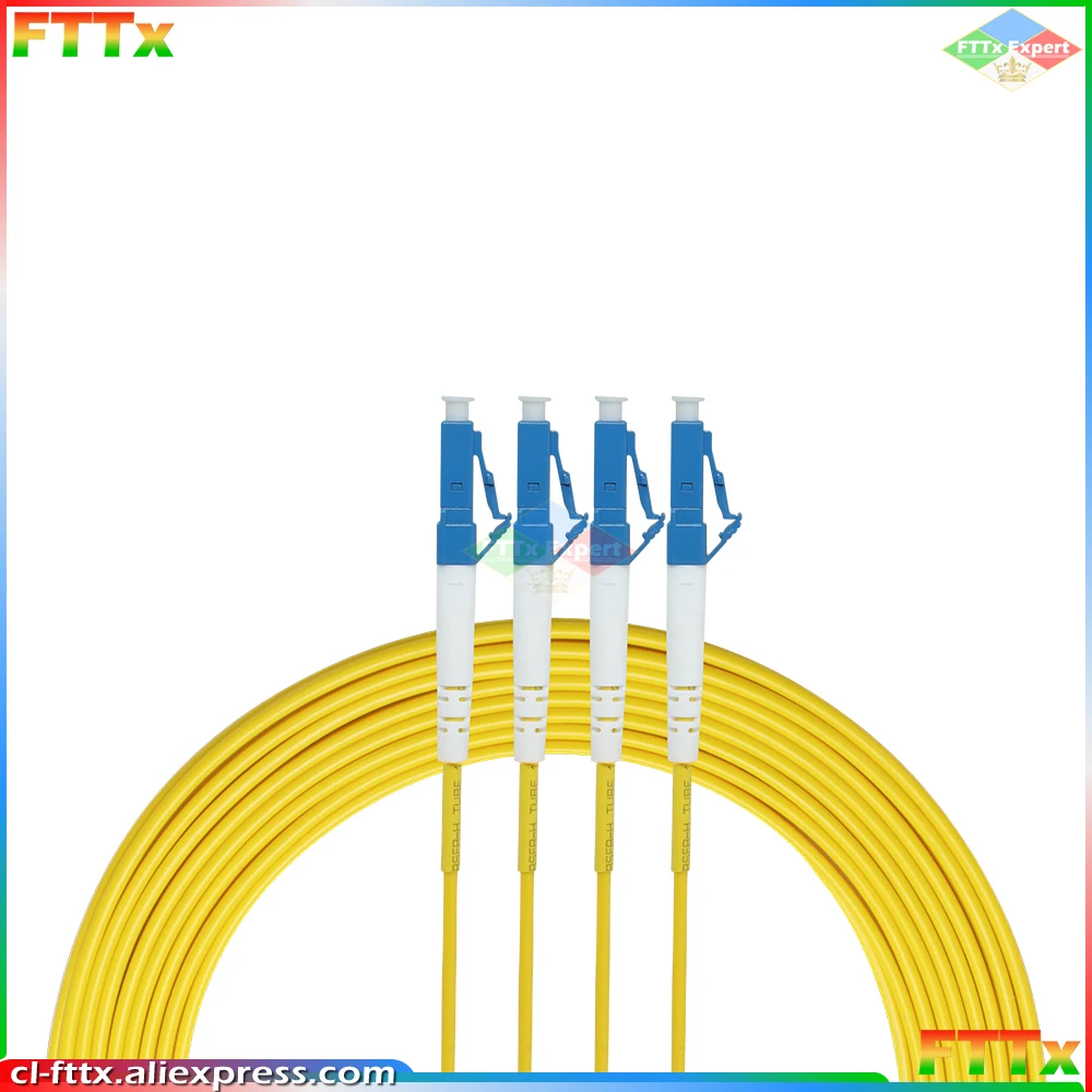

10 шт LC/UPC-LC/UPC оптоволоконный Джампер DX 3,0 мм одномодовый G652D оптический волоконный патч-корд желтый LSZH оболочка