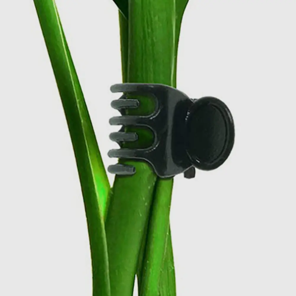 40Pcs Plastic Plant Support Clamps Reusable Plant Stem Clip Garden Climbing Vine Weatherproof Strong Hold
