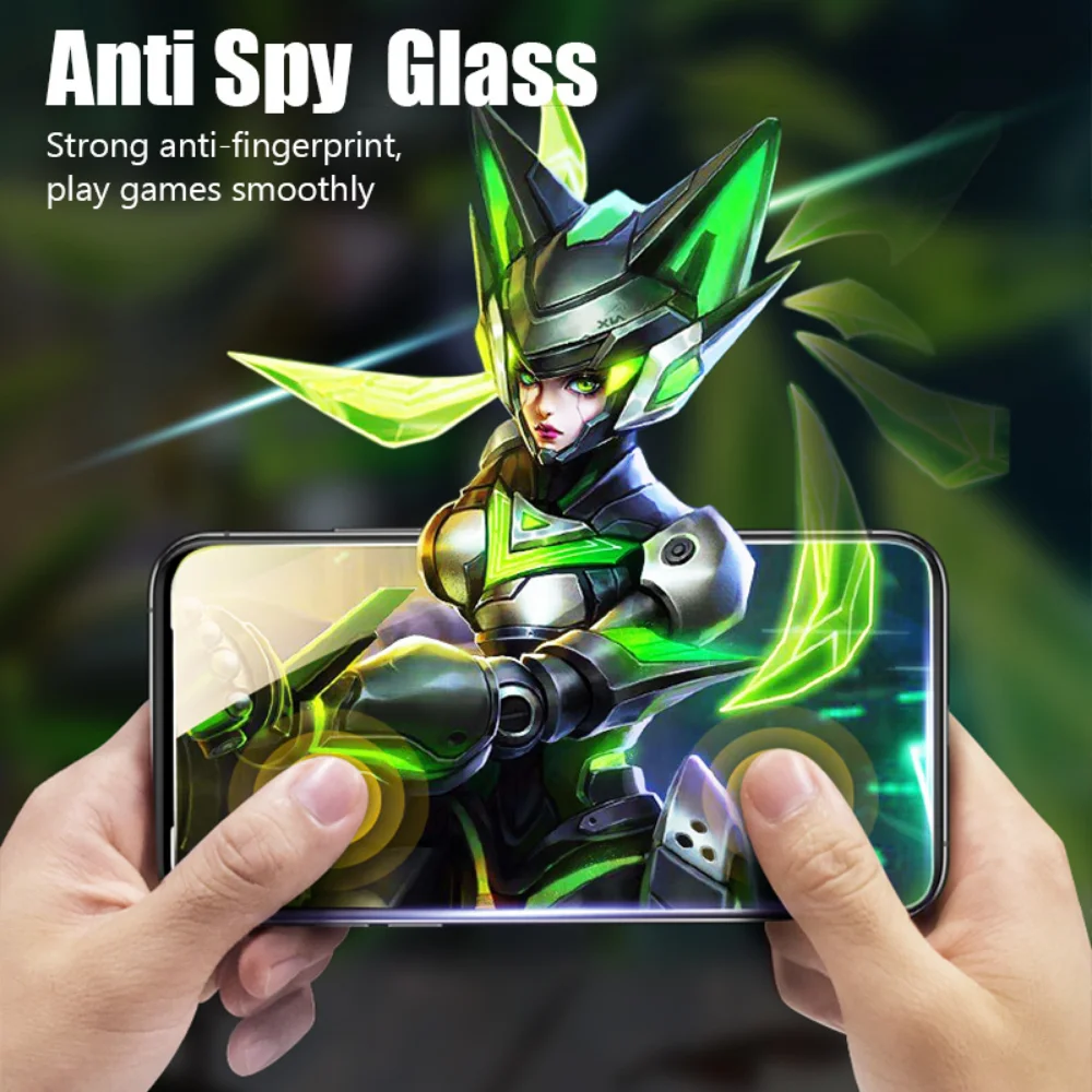 4PCS Privacy Tempered Glass For Redmi Note 9 10 11 12 Pro 11S 10S Anti-Spy Glass  For Xiaomi Redmi 9 10 9AT 9C NFC 10C 10 Glass