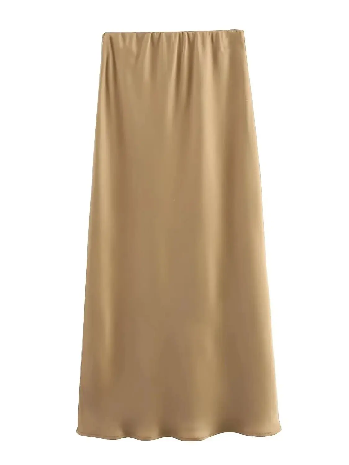 Witsmile Jupe Fluide Mi-Longue Taille Haute Élastique Avec Poches - Style Bohème Chic Pour Femme Tendance 2025 (S à 2XL)