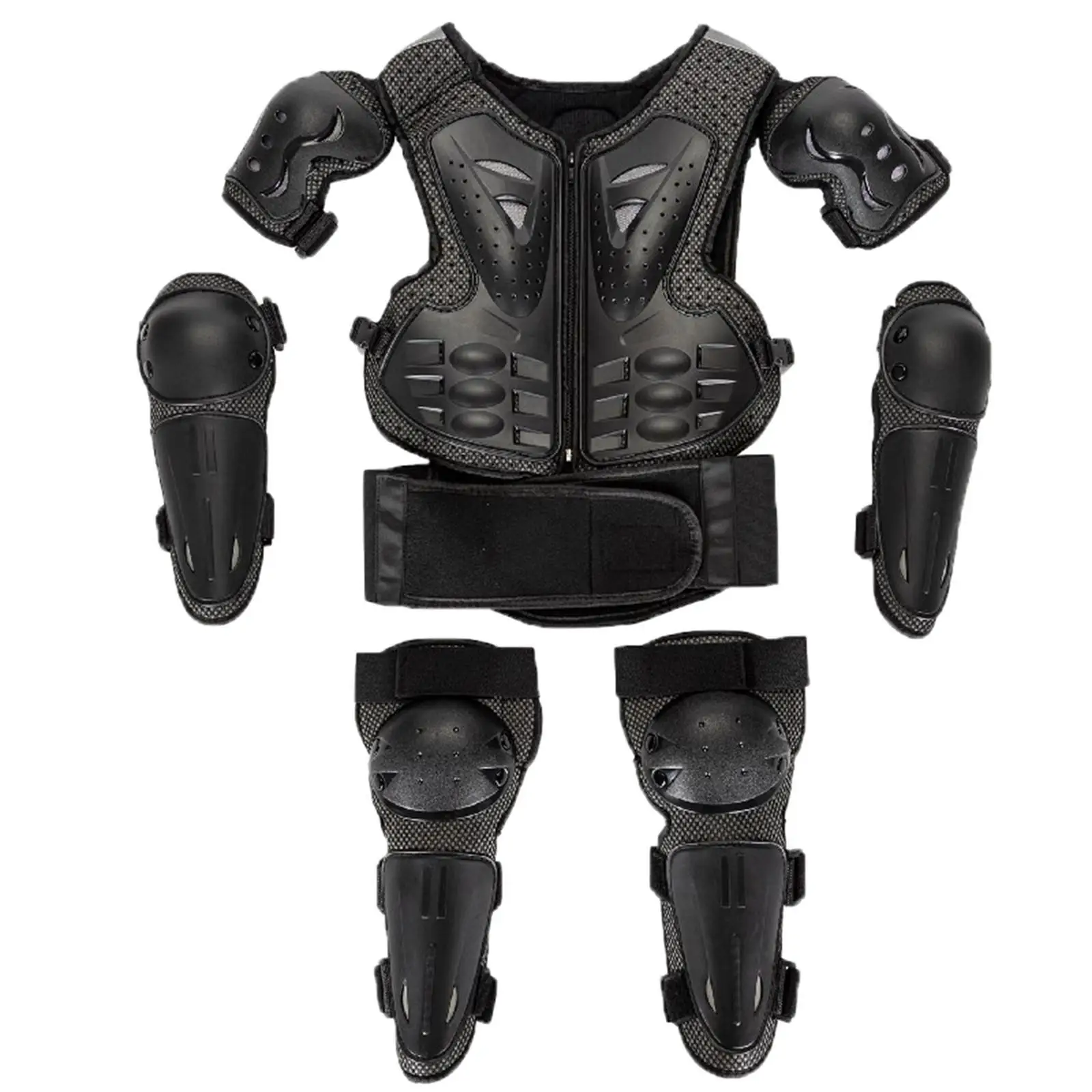 

Kids Motorcycle Armor Suit Chest Back Protector Elbow Pads for Snowing