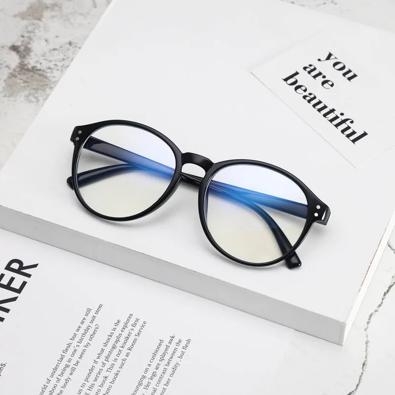 

Ladies Vintage Blue Light Blocking Myopia Glasses Unisex Trend Short-sighted Eyeglasses Men Women Prescription Eyewear 0 To -6.0