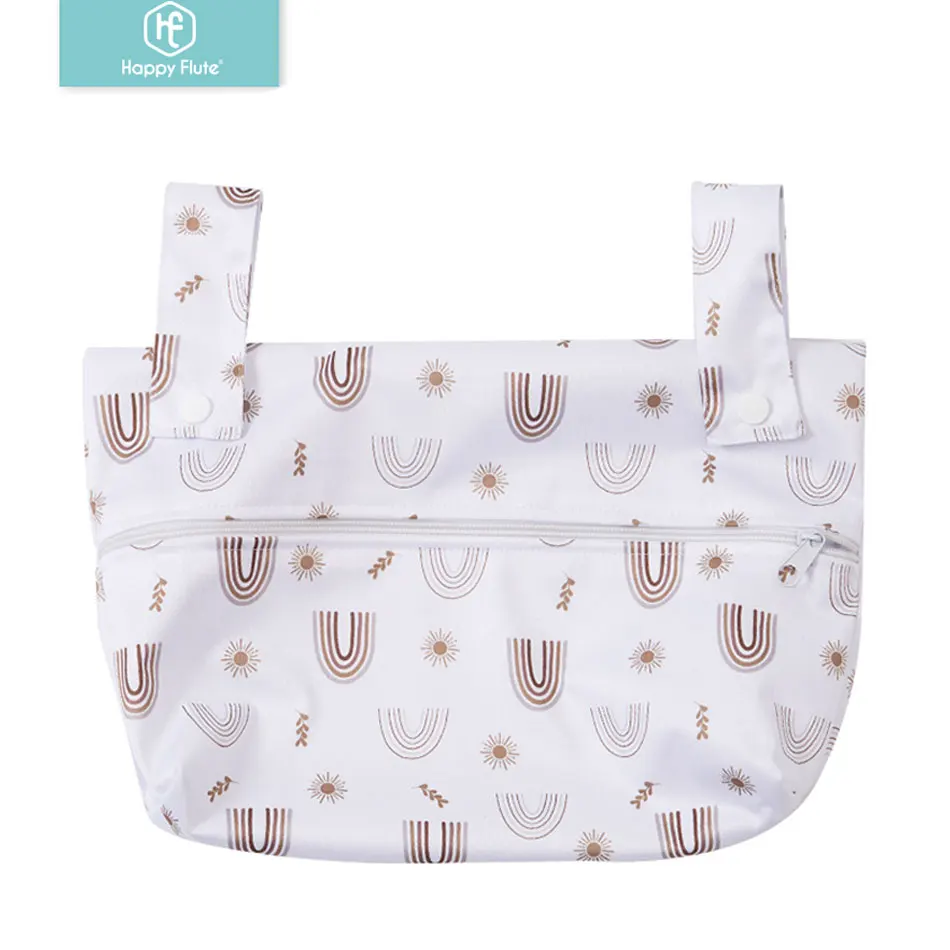 Happyflute Waterproof Reusable Baby Diaper Bags With Zipper 20*30cm  Diaper Pods For Cloth Diaper And Nappy