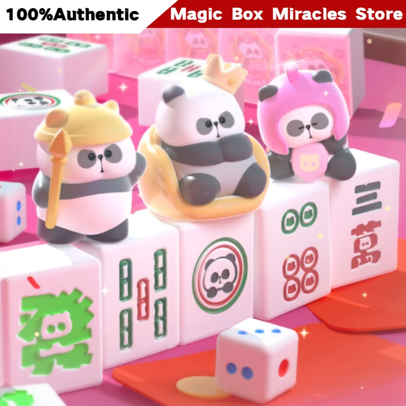 

Original Small Pa Waiting For The Tile Overflowing Peach Luck Blind Box Cute Mini Figure Toys Kawaii Collectible Desk Decor Gift
