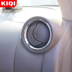 2Pcs/Set ABS Chrome Air Vent Cover for Nissan Sunny N17 Versa 2014-2017 Air Outlet Decoration Trim Stickers