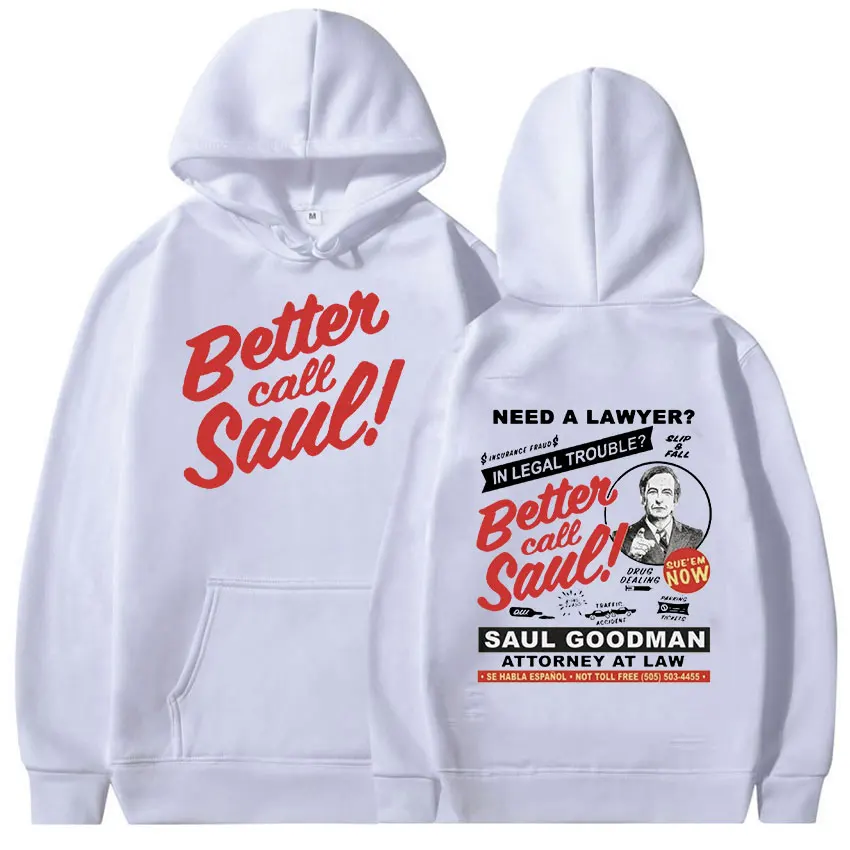 Need A Lawyer Then Call Saul Better Call Saul Hoodie Heisenberg Breaking Bad Men Vintage Oversized Sweatshirt Unisex Streetwear