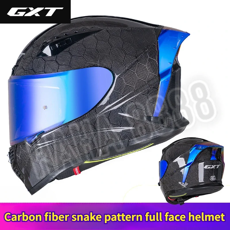 GXT Full Face Motorcycle Helmet Fiberglass Breathable Off-road Motorcycle Professional Retro Helmet Motocross Safety Helmet