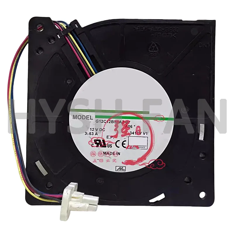 G12C12BS1AZ-07 New 12V 3.63A 12032 Heat Dissipation Fan