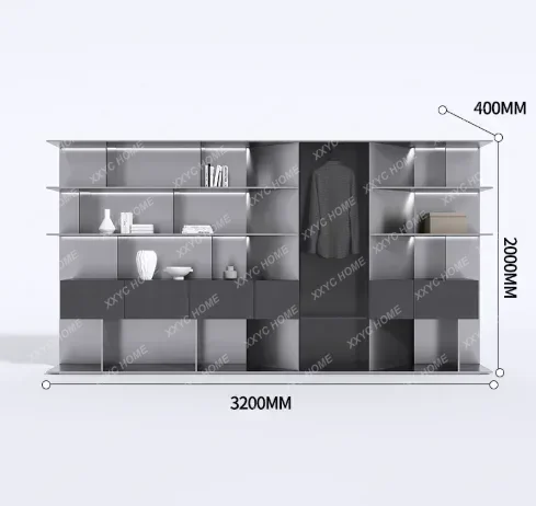 CX High End Large Bookcase Display Cabinet Modern Simple File Cabinet Office Storage Shelves