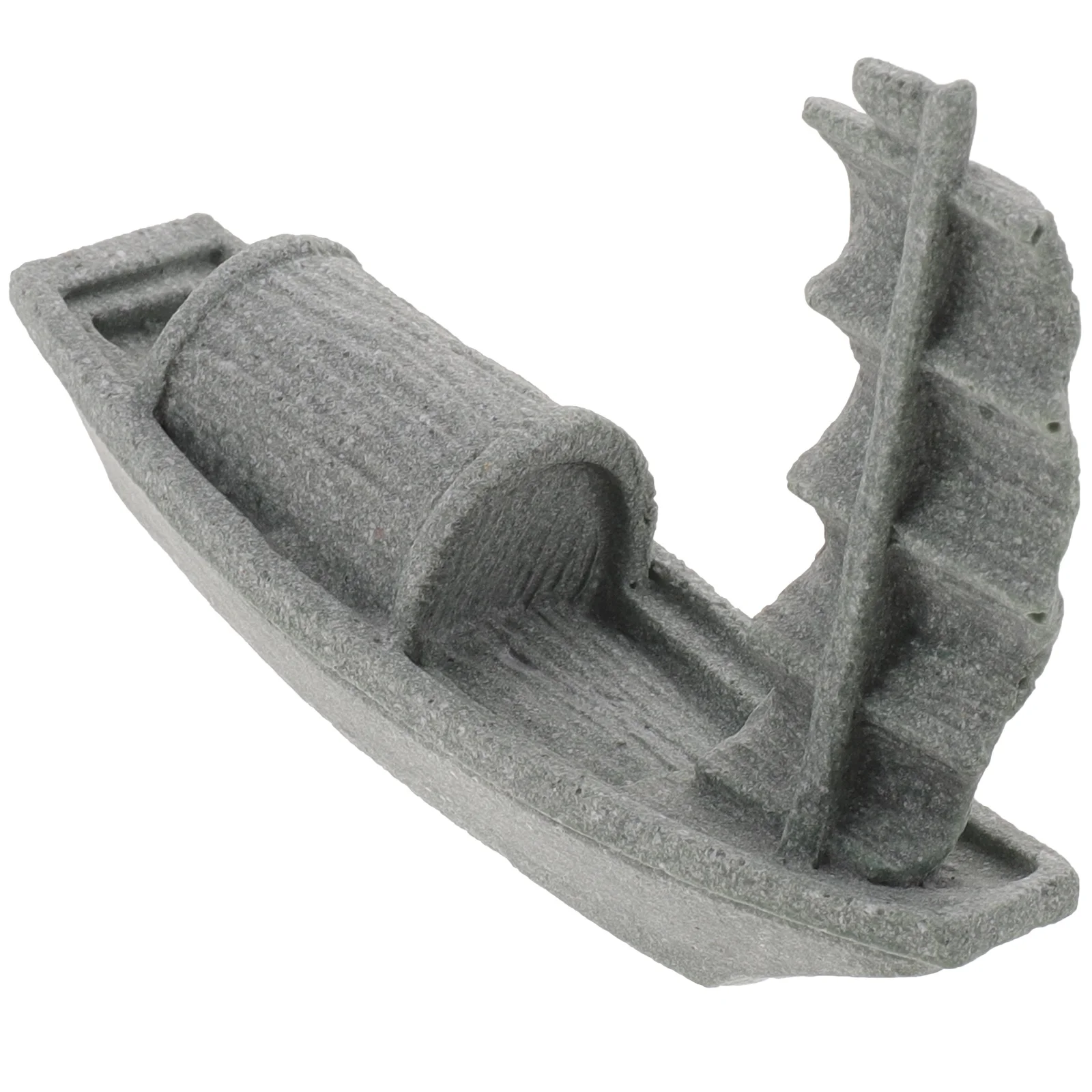 

Stone Boat Model Decor Aquarium Fish Tank Powder Simulation Potted L scape Bonsai nament Craft Home Office Decor