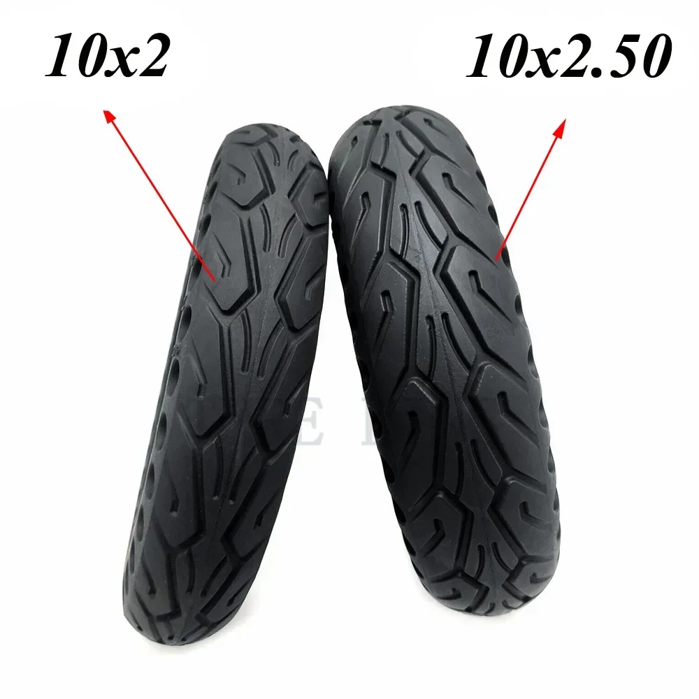 10x2.0 Solid Tire or 10x2.50 Honeycomb Solid Tyre 10 Inch Electric Scooter Wheel Explosion-Proof Tire Accessories