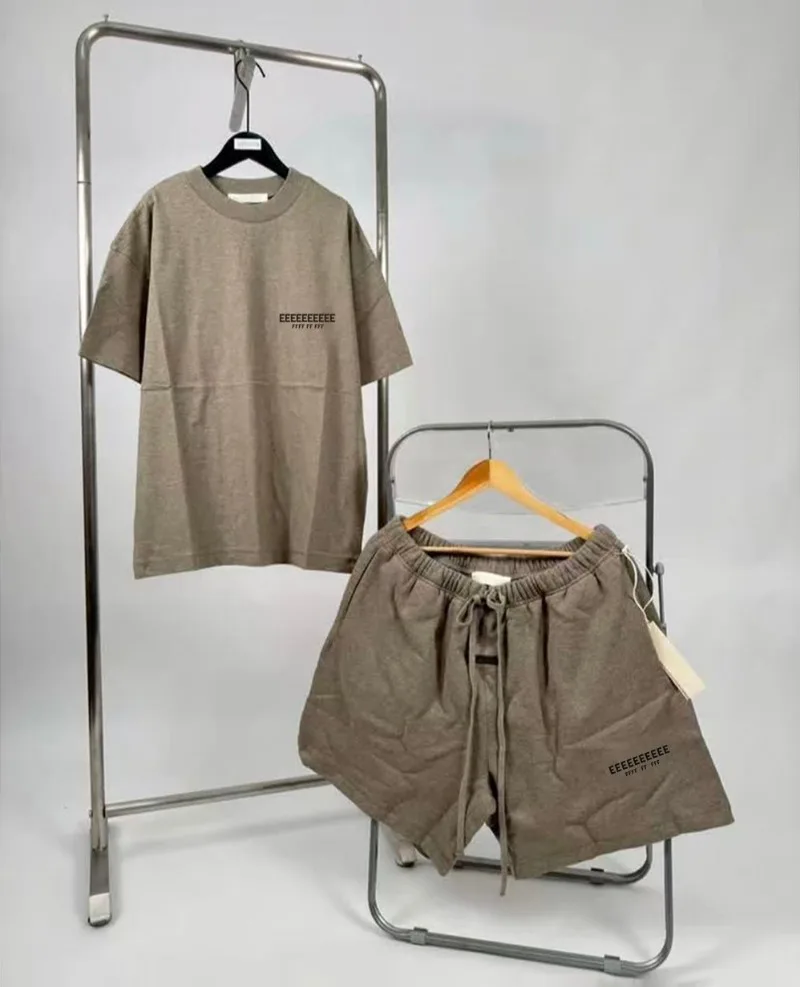 

FW25 Double Line ALWAYS ON Series Luxury Design Men's Sets Classic Men's T-shirts Sets High Street Oversized Shorts Sets