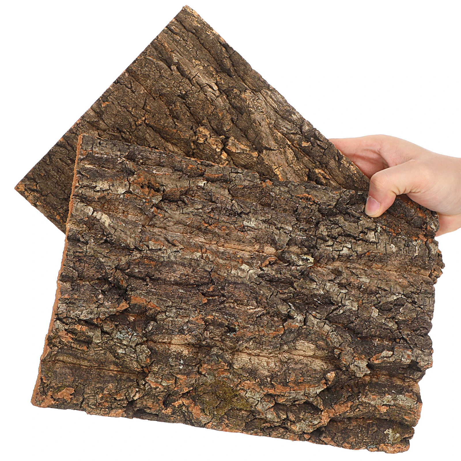 

2pcs Climbing Bark 30x20cm Reptile Platform Terrarium Decor Turtle Accessories Lizard Spider Hide Place Pet Resting