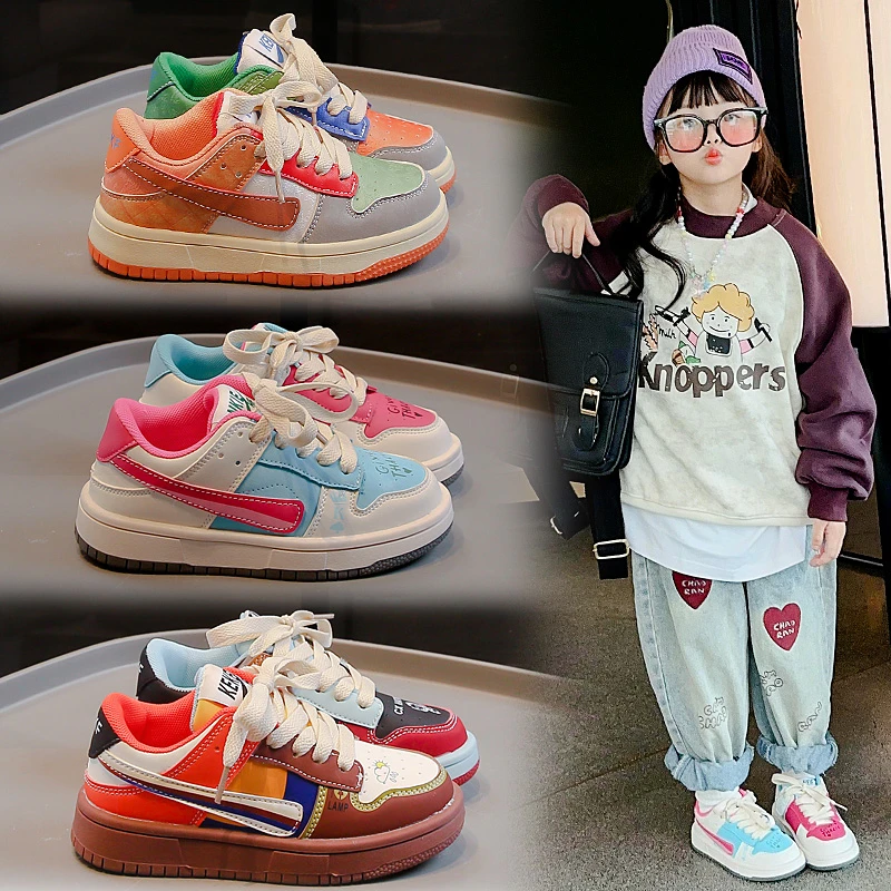 

2025 NEW Fashionable Soft Bottom Unisex Children's Sneakers Spring Autumn Children's Shoes Boys Girls Casual