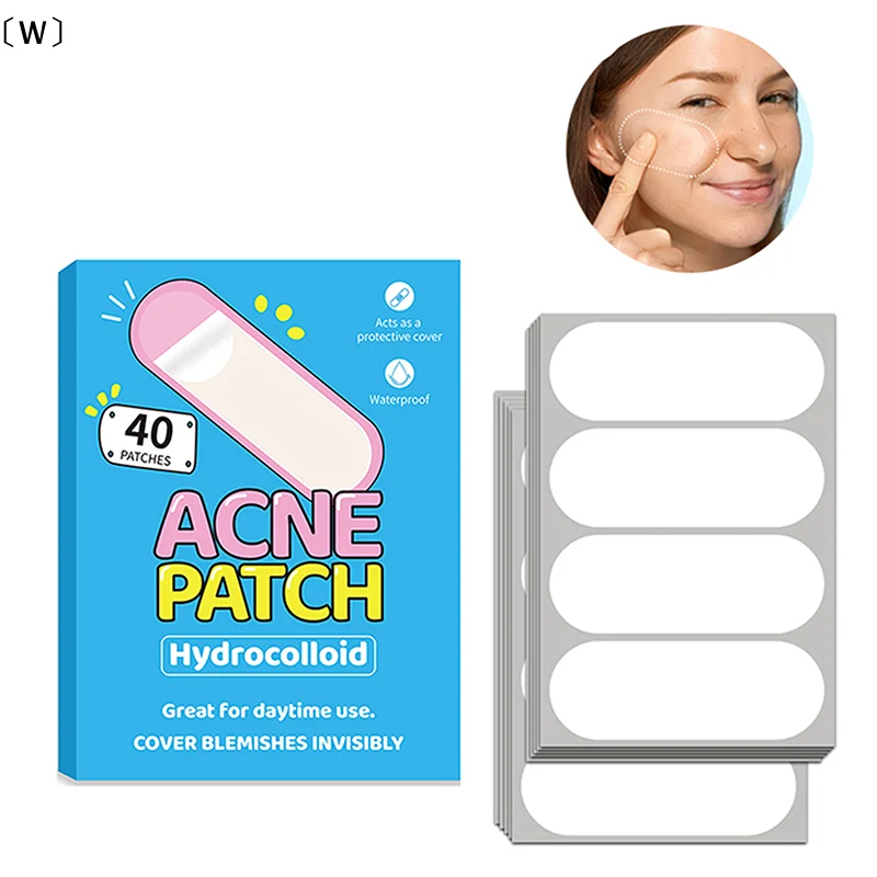 〔W〕40Pcs Invisible Pimple Removal Anti-Acne Patches Spots Marks Concealer Beauty〔Winter1〕