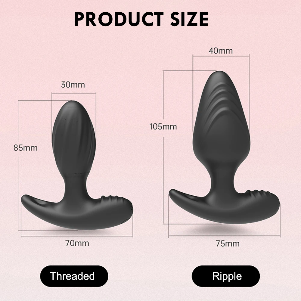 Wireless Remote Control Vibrating Anal Plug Male Wearable Silicone Butt Sex Anal Toys for Adults Men Women Gay 18 Vibrator Femal