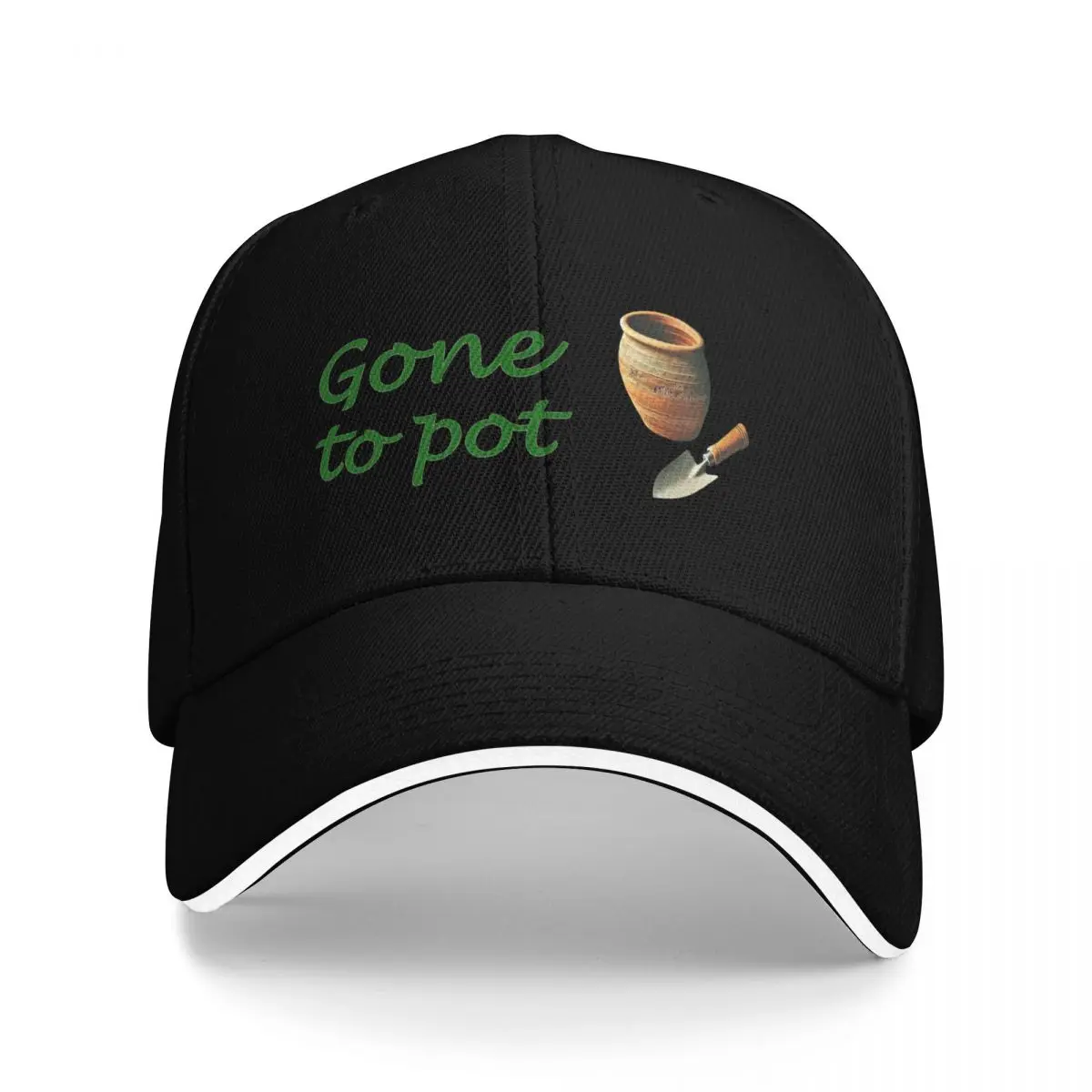 

Gone to pot gardening hat Baseball Cap funny hat Thermal Visor Ball Cap Women Men's