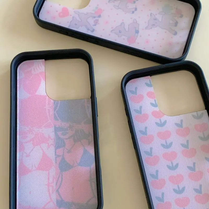 Coque de téléphone à fleurs sauvages 3D pour fille, étui pour iPhone 16 15 14 13 12 Pro Max Plus 16pro 15pro WF, housse de maillot de bain cerf de noël, nouvelle collection