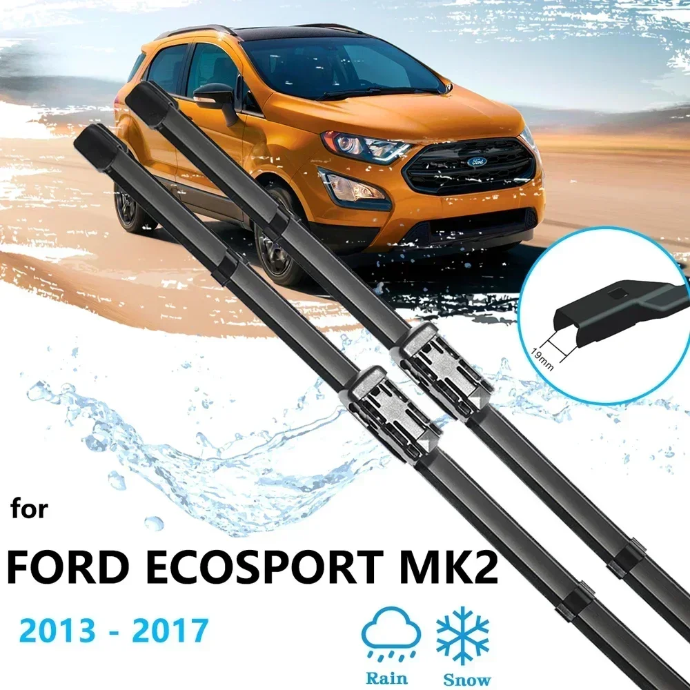 For Ford Ecosport BK MK2 II 2013 2014 2015 2016 2017 Front Window Wiper Blades Windshield Windscreen 22 16 Cutter Accessories