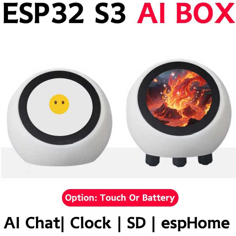 Dla XiaoZhi DeepSeek AI Robot Kulka z Funkcją Chatu Głosowego ESP32-S3 1.28 cala LCD N16R8 Płytka Rozwojowa espHome Assistant Wifi Zegar Pogodowy