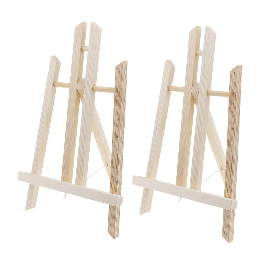 Folding Wooden Easel Stand Adjustable Table Art Holder Painting Picture Frame for Kids Studio Drawing
