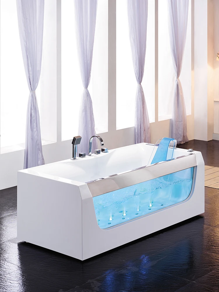 Massage bathtub, single person constant temperature heating, surfing pool, household adult bathroom bathtub