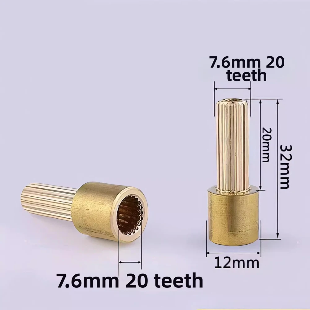 All-Copper 20-Tooth Faucet Valve Core Extension Rod Extended Valve Core Sleeve Spool Tooth Sleeve Connector Fitting For Faucets