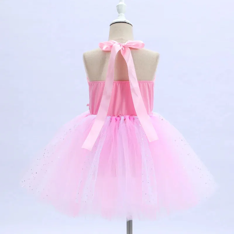 زي لعب الأدوار على شكل حيوانات لعيد الهالوين للفتيات، فستان مطبوع عليه أرنب لحفلات أعياد الميلاد